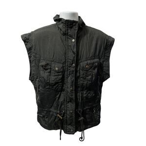 LAVON SPORT Nylon Multi-Pocket Vest Black Medium